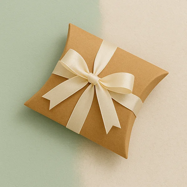 Kraft Paper Gift Pillow Boxes Wholesale