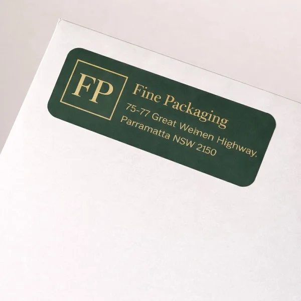 Mailing labels Fine Packaging AU