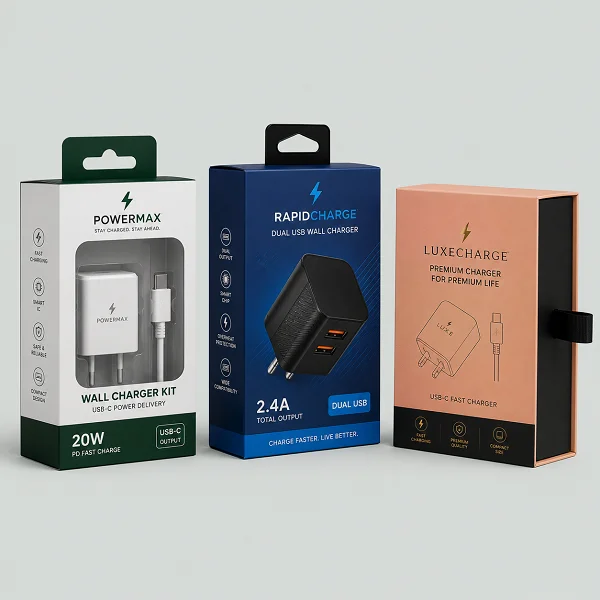order charger Boxes with Logo by fine packaging